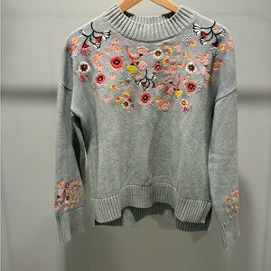 Boden embroidered cotton sweater